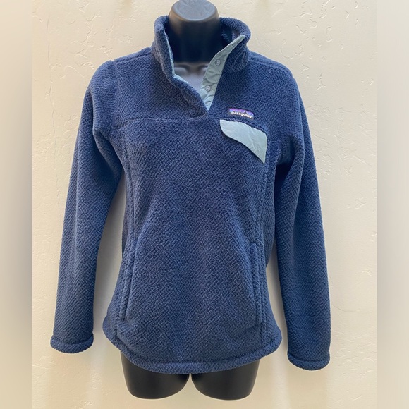 Patagonia Navy Snap T fleece pullover size XS - Picture 1 of 11